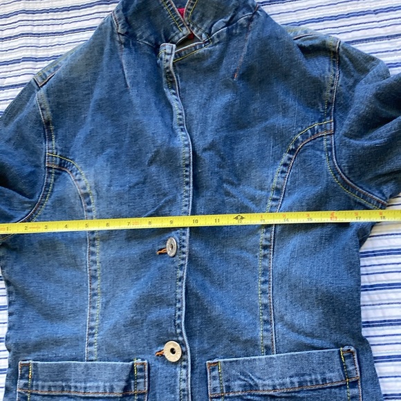 Carol’s Denim distressed jean jacket, S - Picture 10 of 13